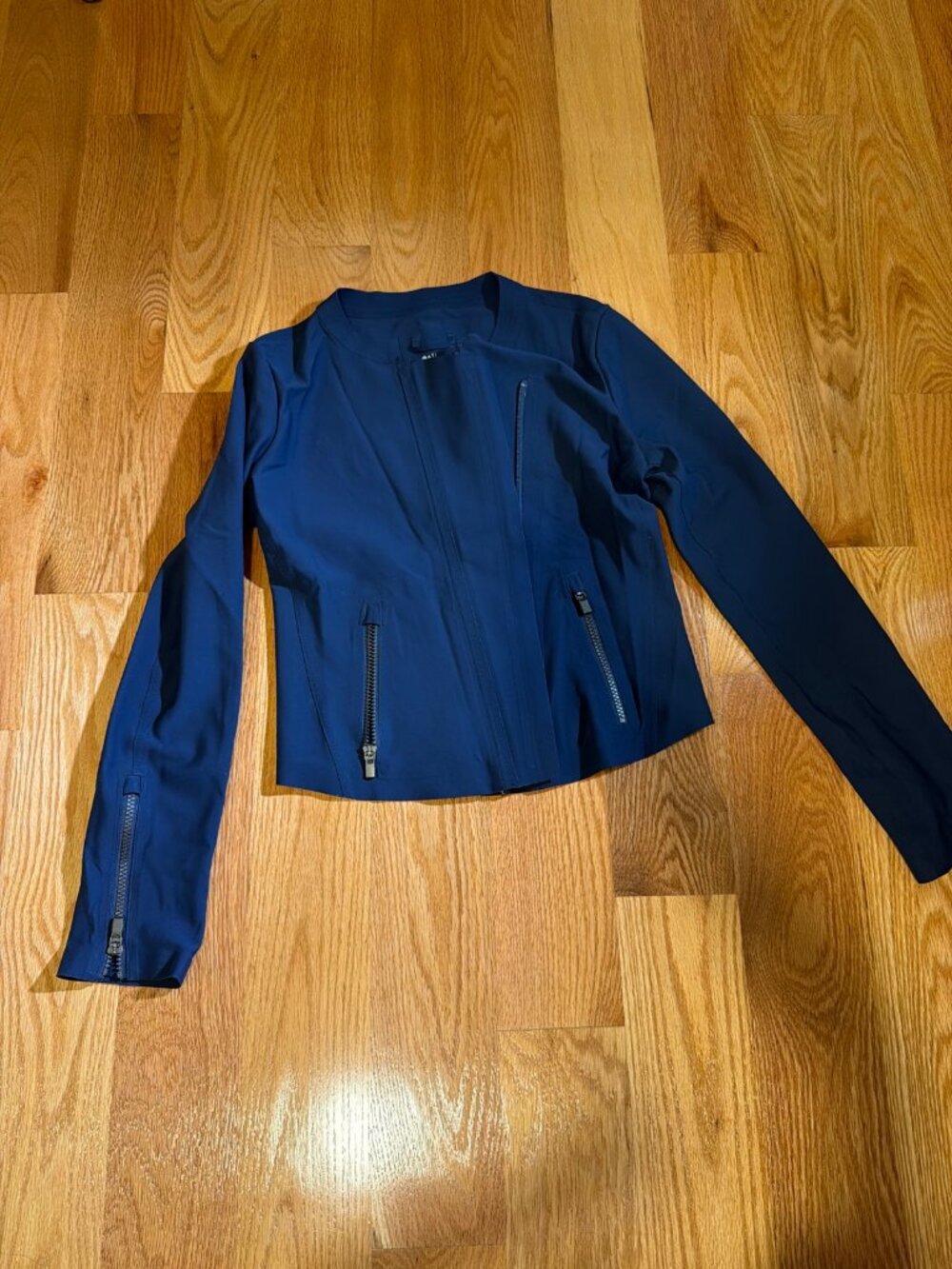 Athleta Stellar Moto Jacket Navy Size XXS